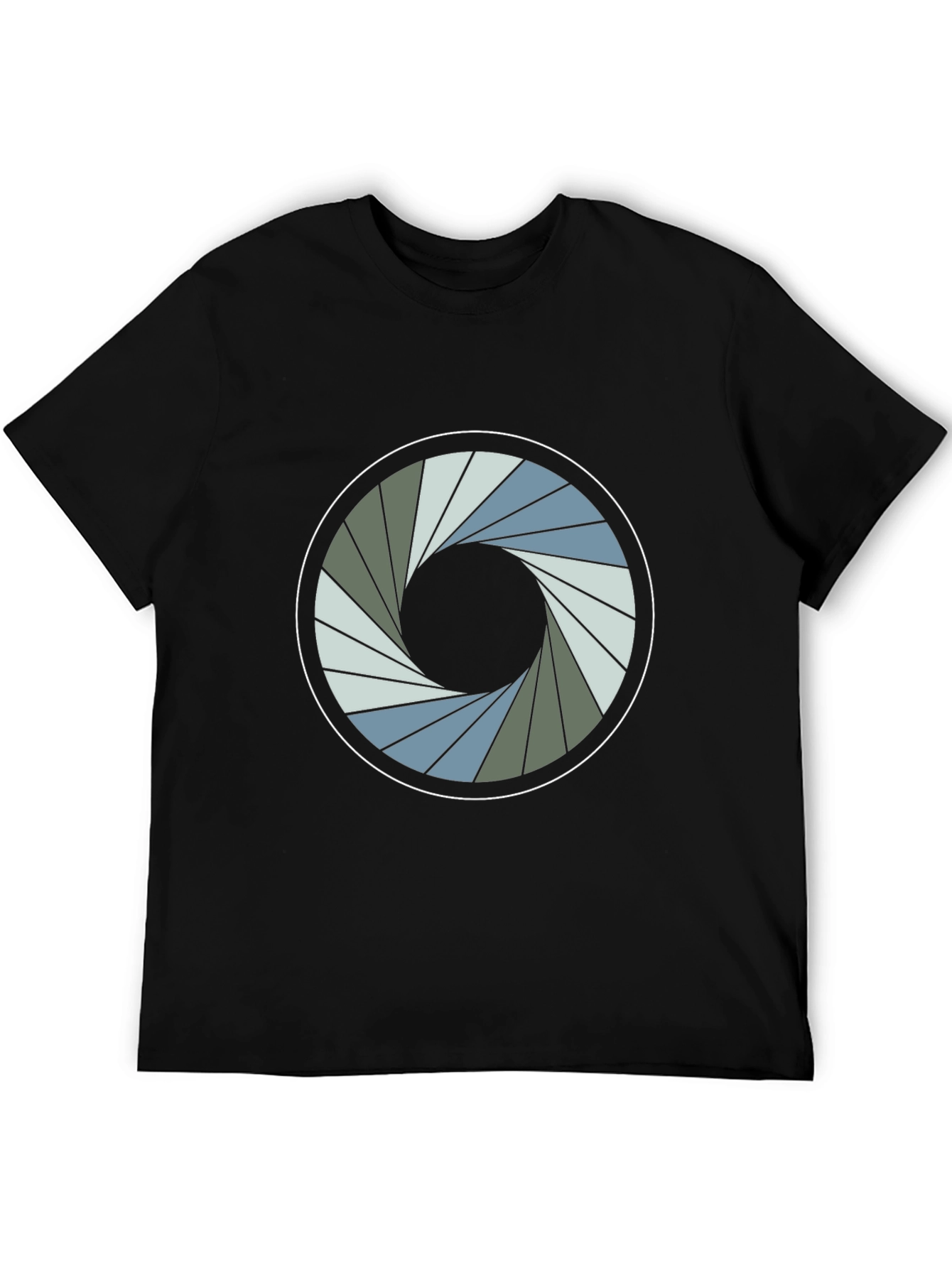 Abstract Iris Graphic Tee - Modern Style