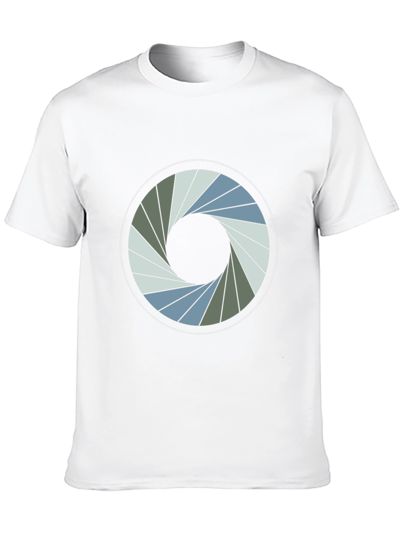 Abstract Iris Graphic Tee - Modern Style