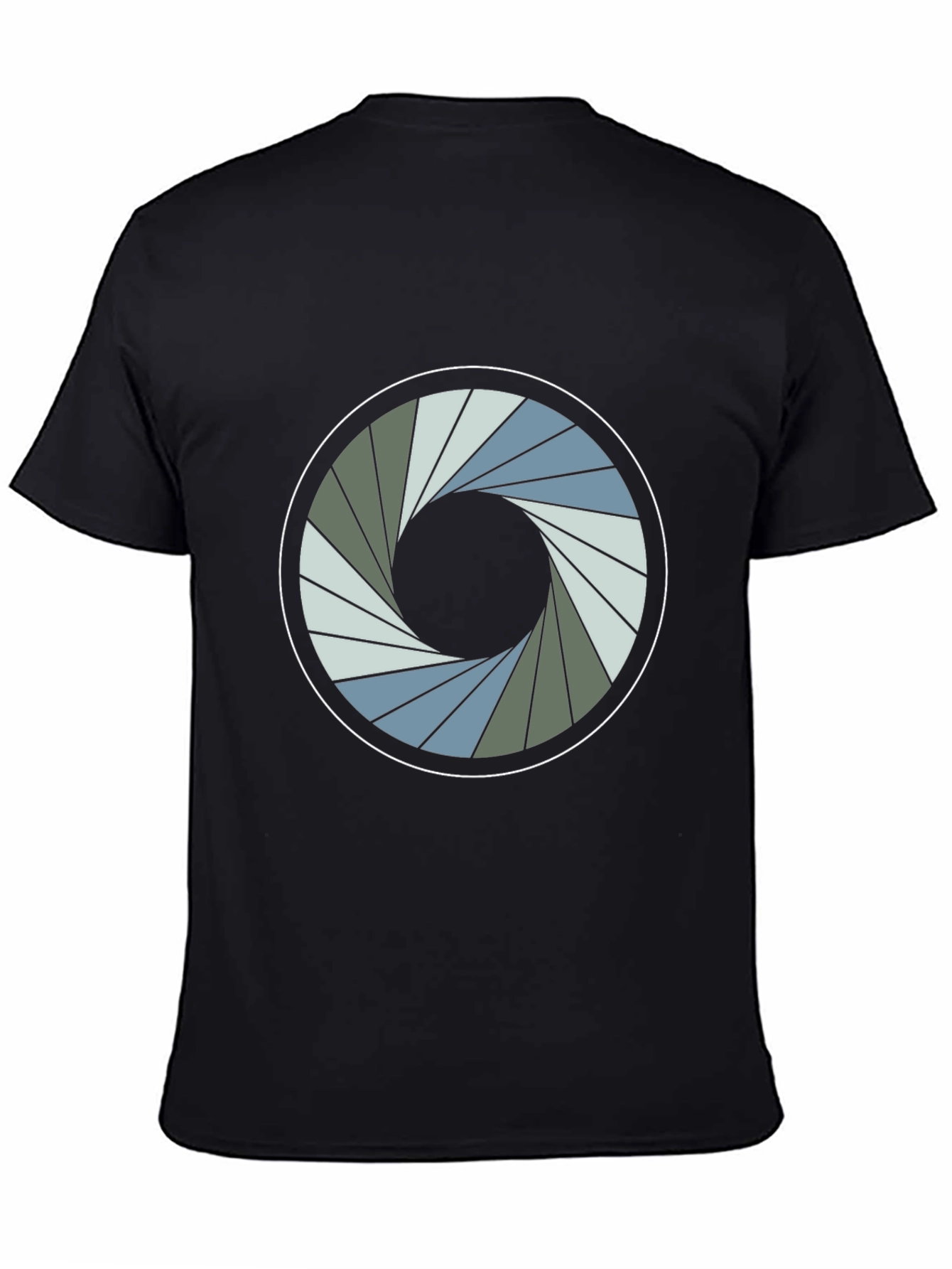 Abstract Iris Graphic Tee - Modern Style