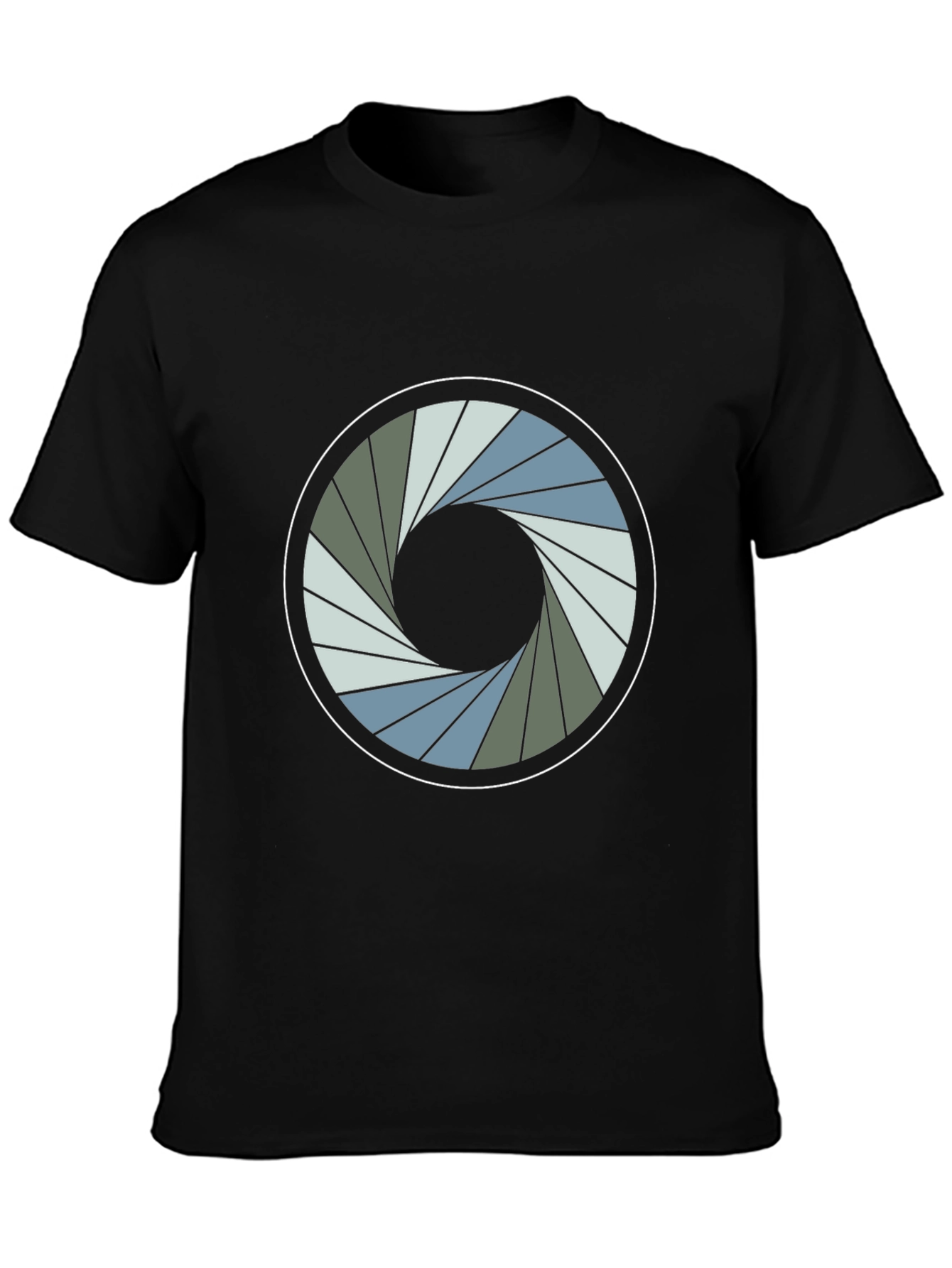 Abstract Iris Graphic Tee - Modern Style