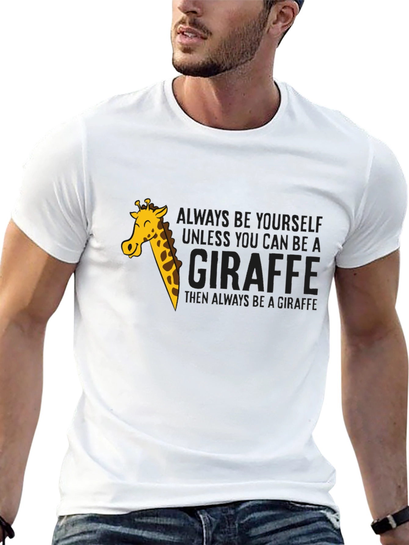 Giraffe Graphic T-Shirt - Funny Animal Lover Tee