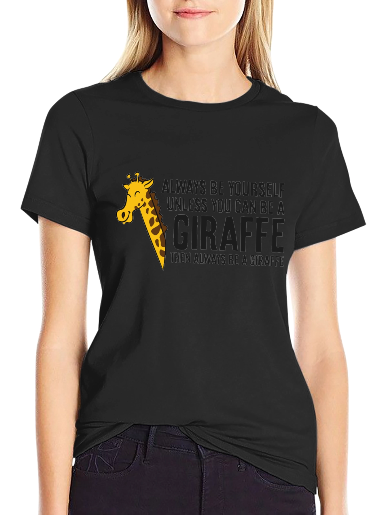 Giraffe Graphic T-Shirt - Funny Animal Lover Tee