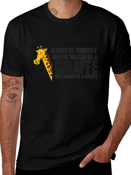 Giraffe Graphic T-Shirt - Funny Animal Lover Tee