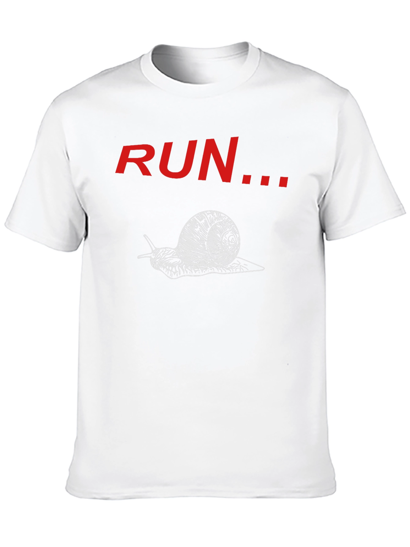 Run Snail Graphic Tee - Black Cotton T-Shirt