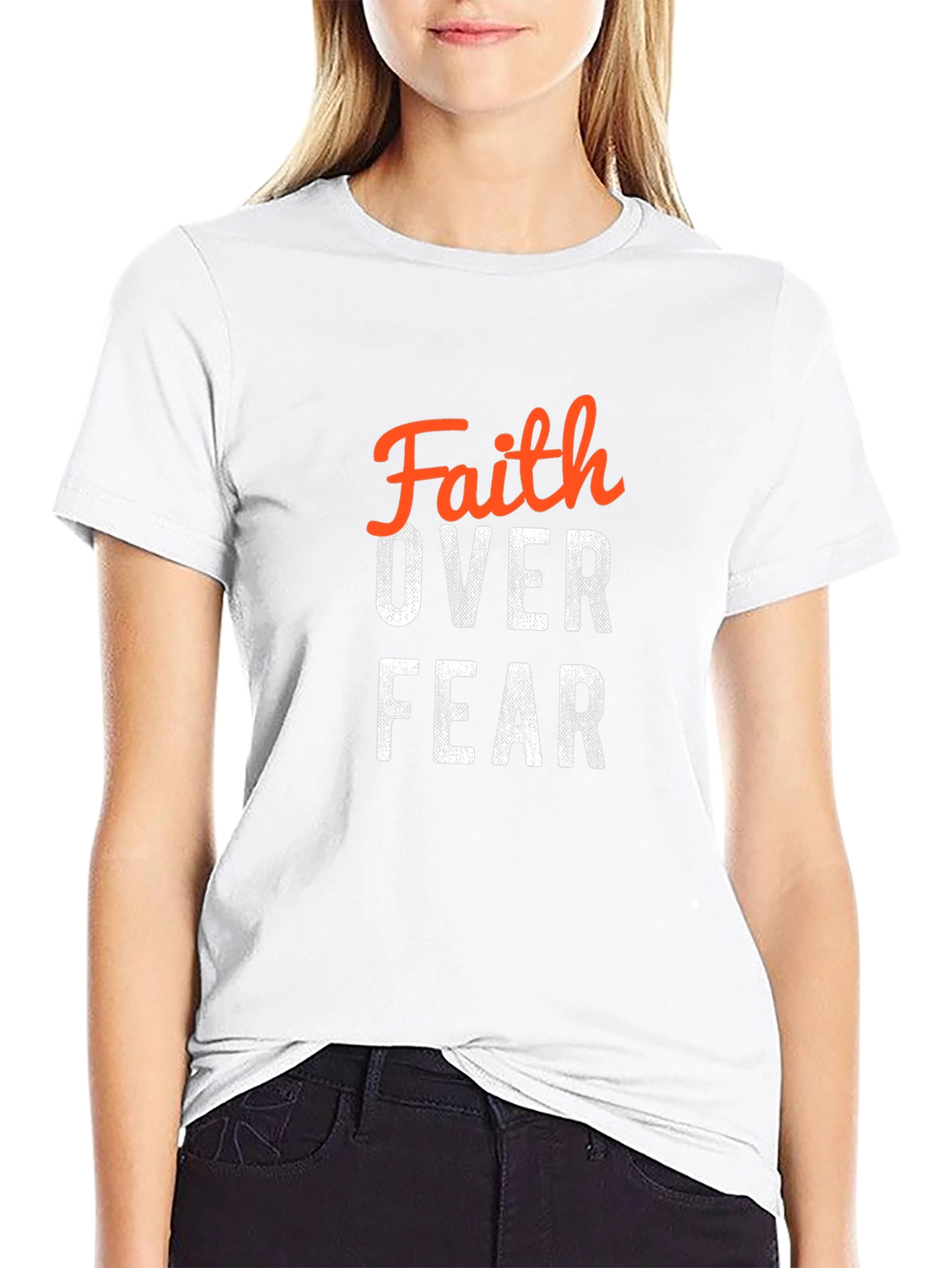 Faith Over Fear Graphic Tee - Mens Black T-Shirt