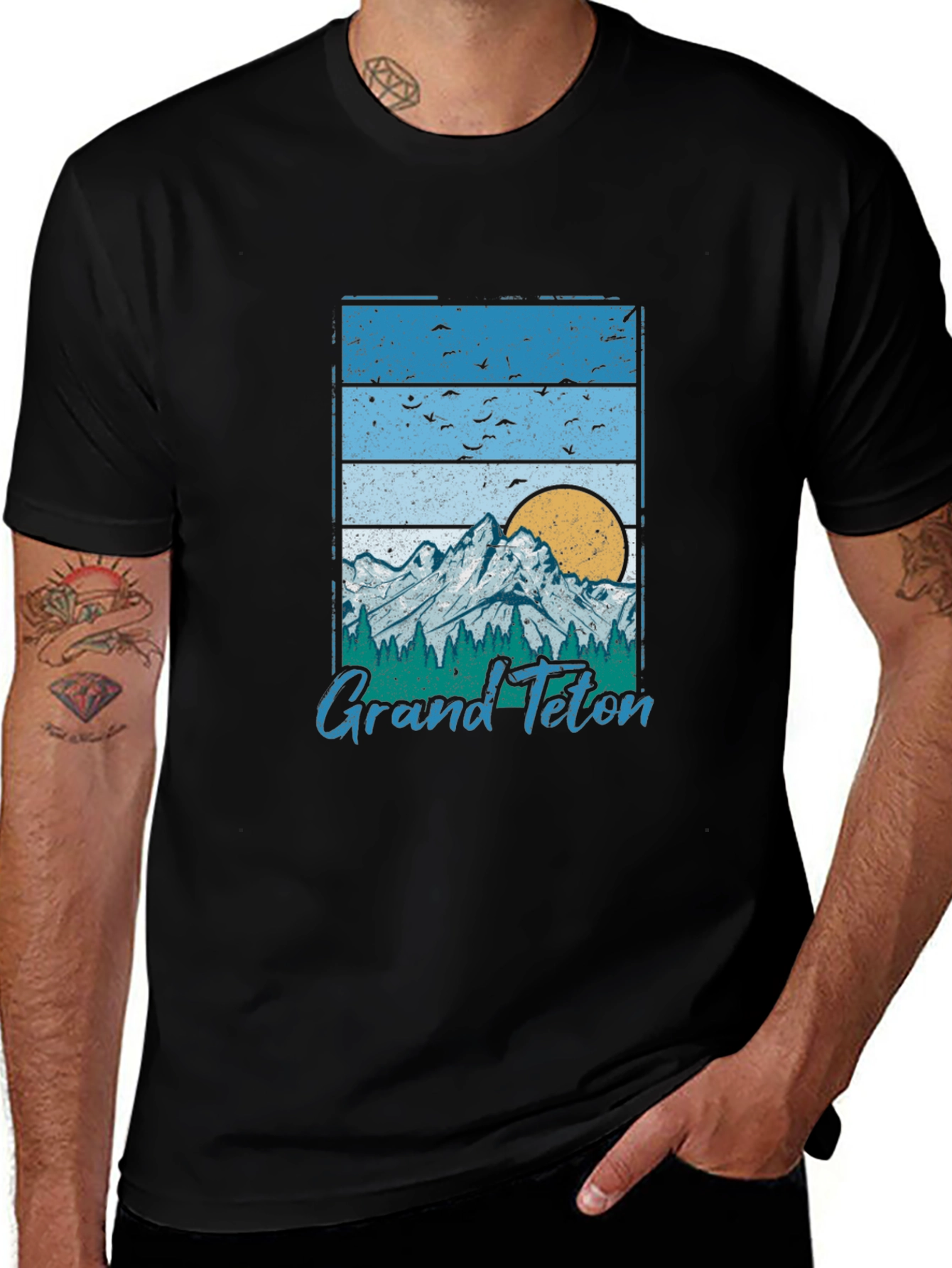 Grand Teton Graphic Tee - Retro Style
