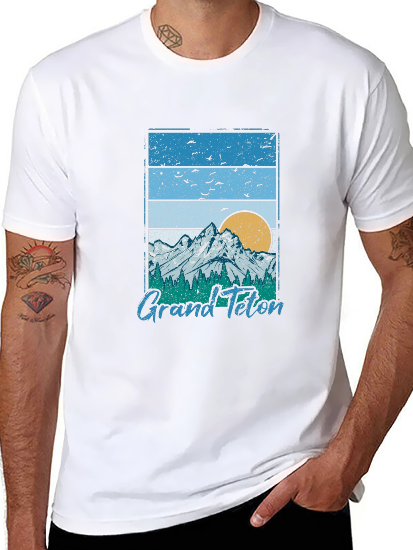 Grand Teton Graphic Tee - Retro Style