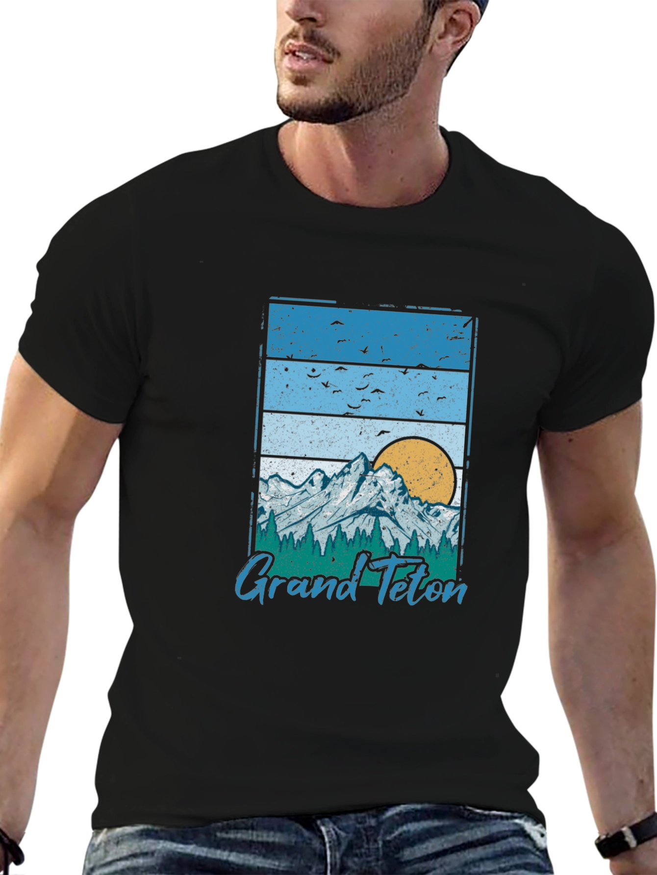 Grand Teton Graphic Tee - Retro Style