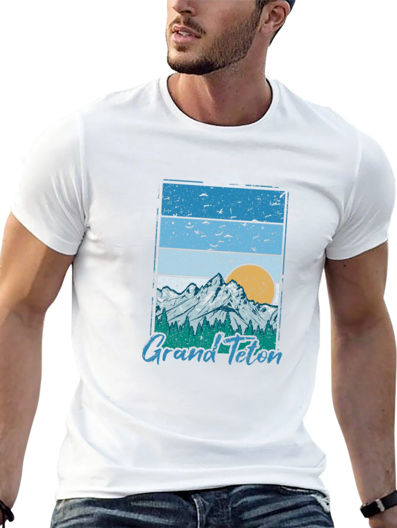 Grand Teton Graphic Tee - Retro Style