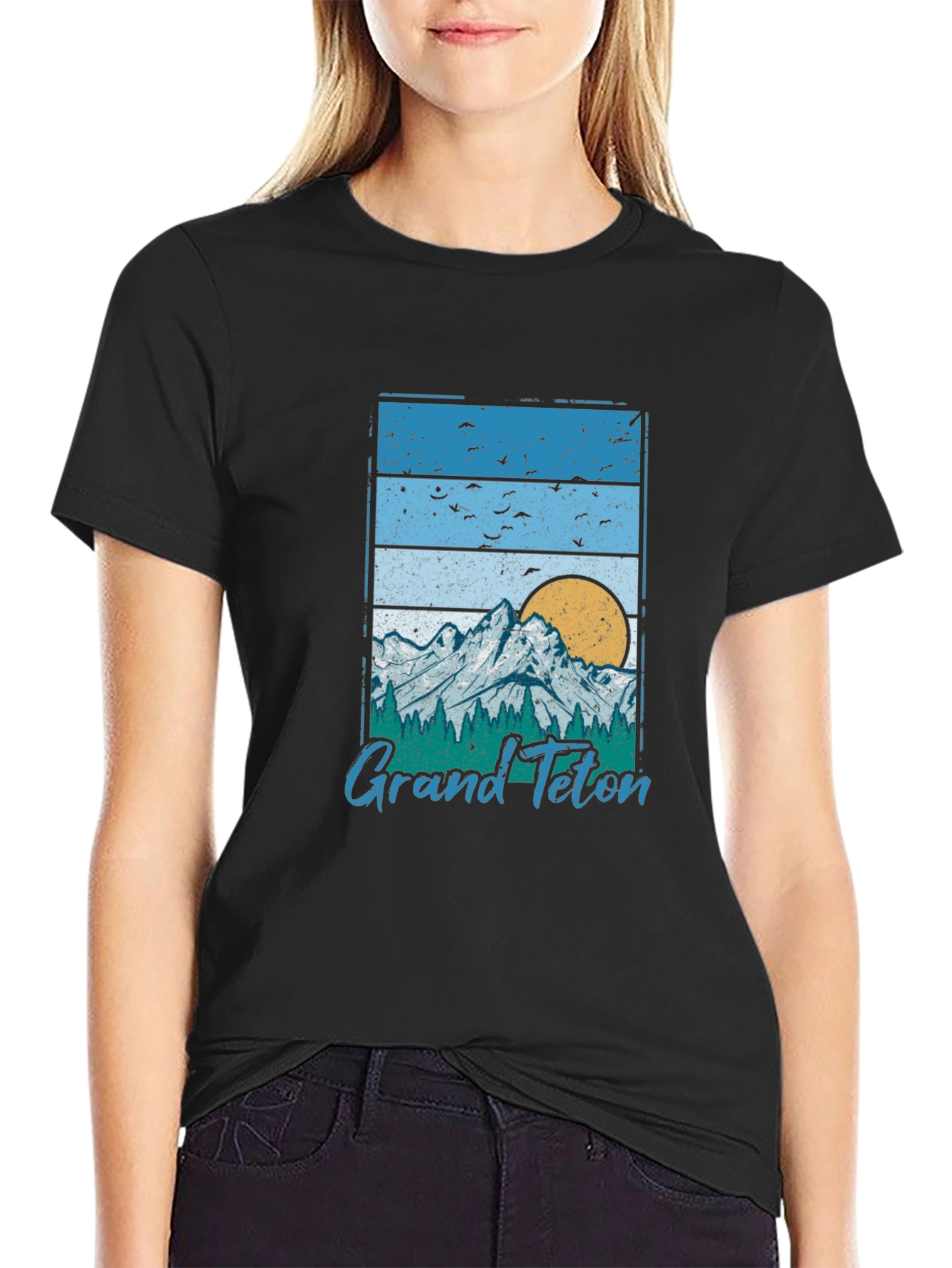 Grand Teton Graphic Tee - Retro Style