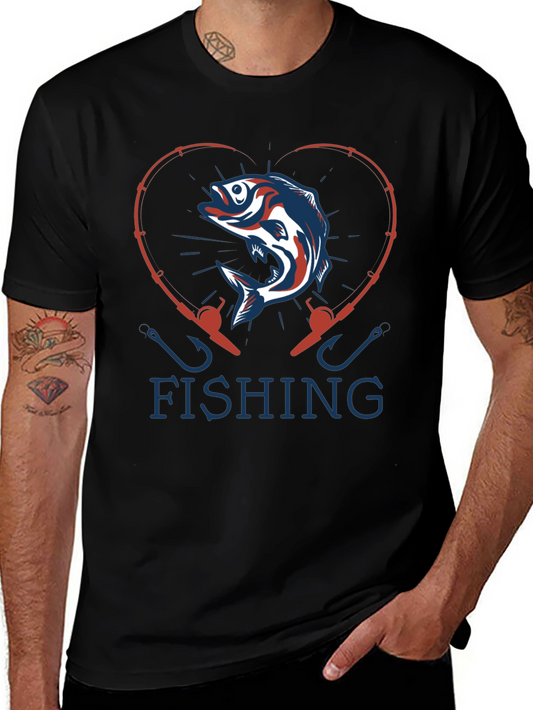 Fishing Heart T-Shirt - Anglers Love