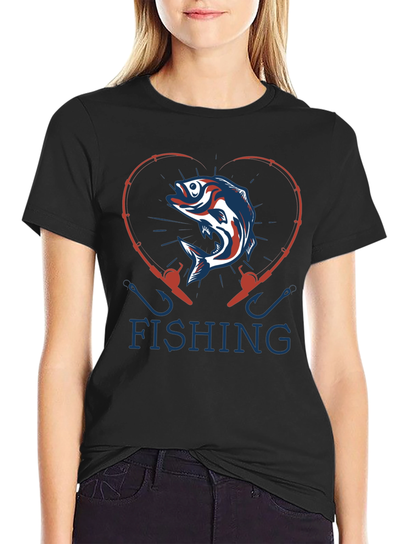 Fishing Heart T-Shirt - Anglers Love
