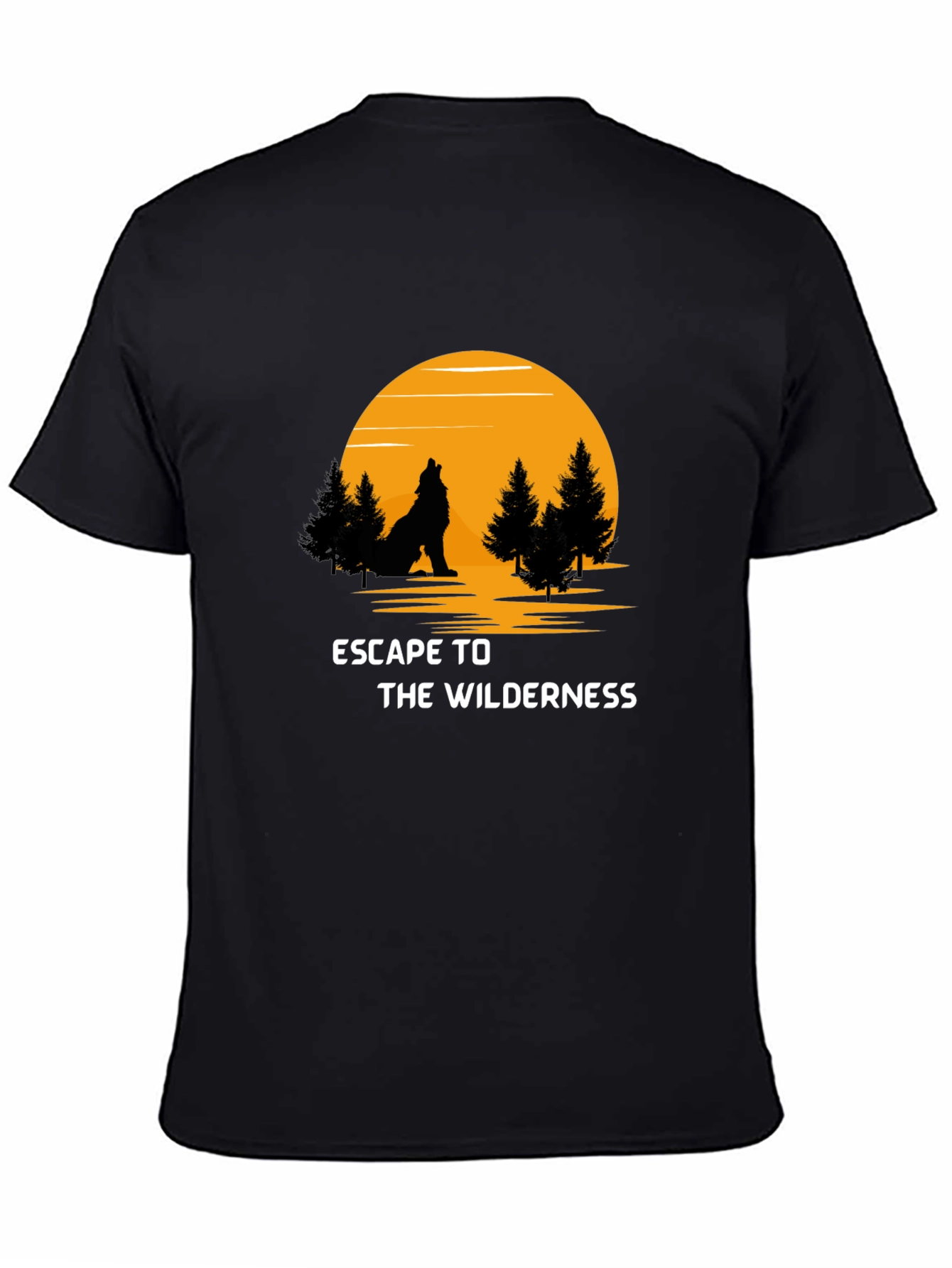 Escape to the Wilderness Black T-Shirt