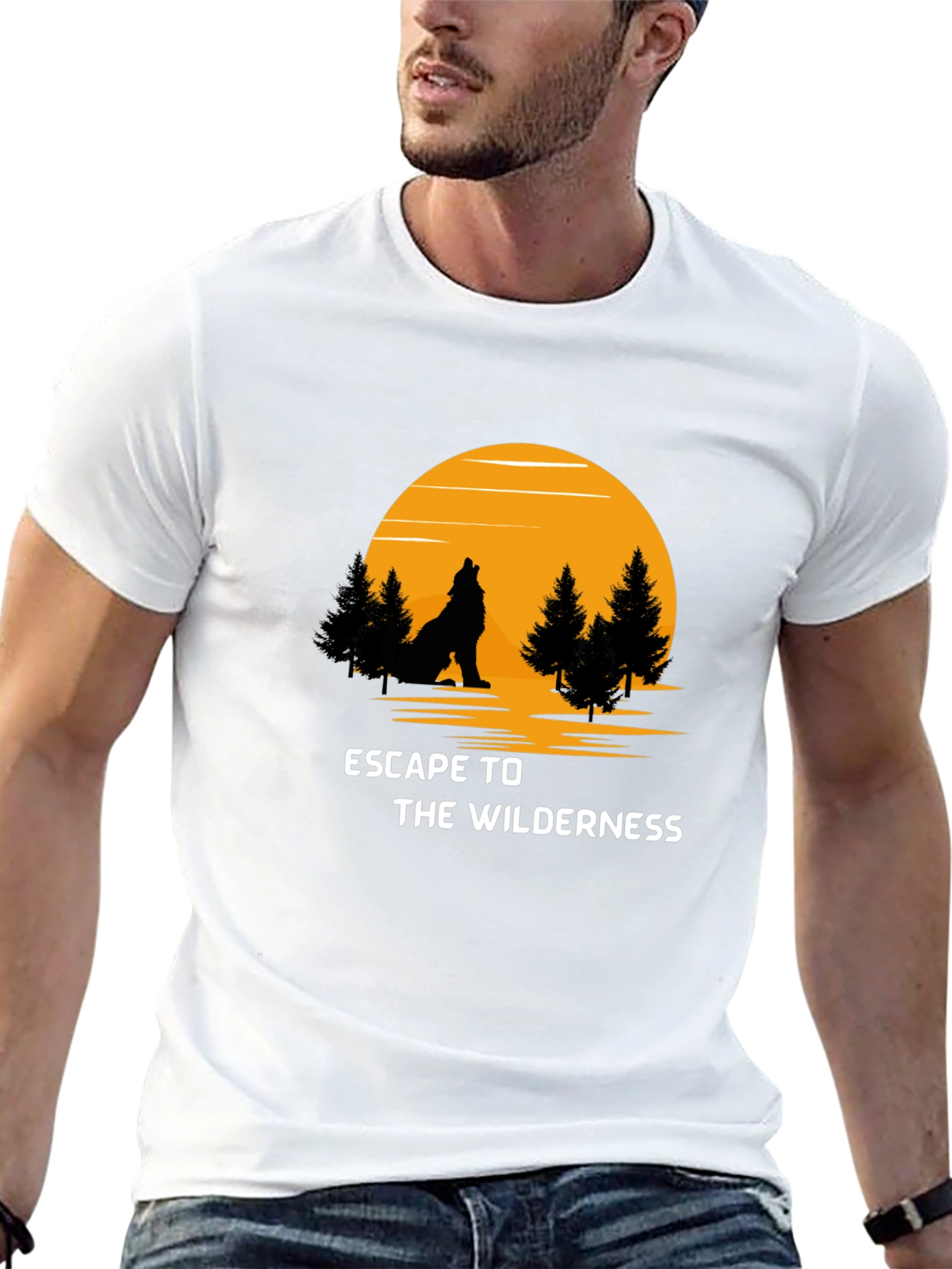 Escape to the Wilderness Black T-Shirt