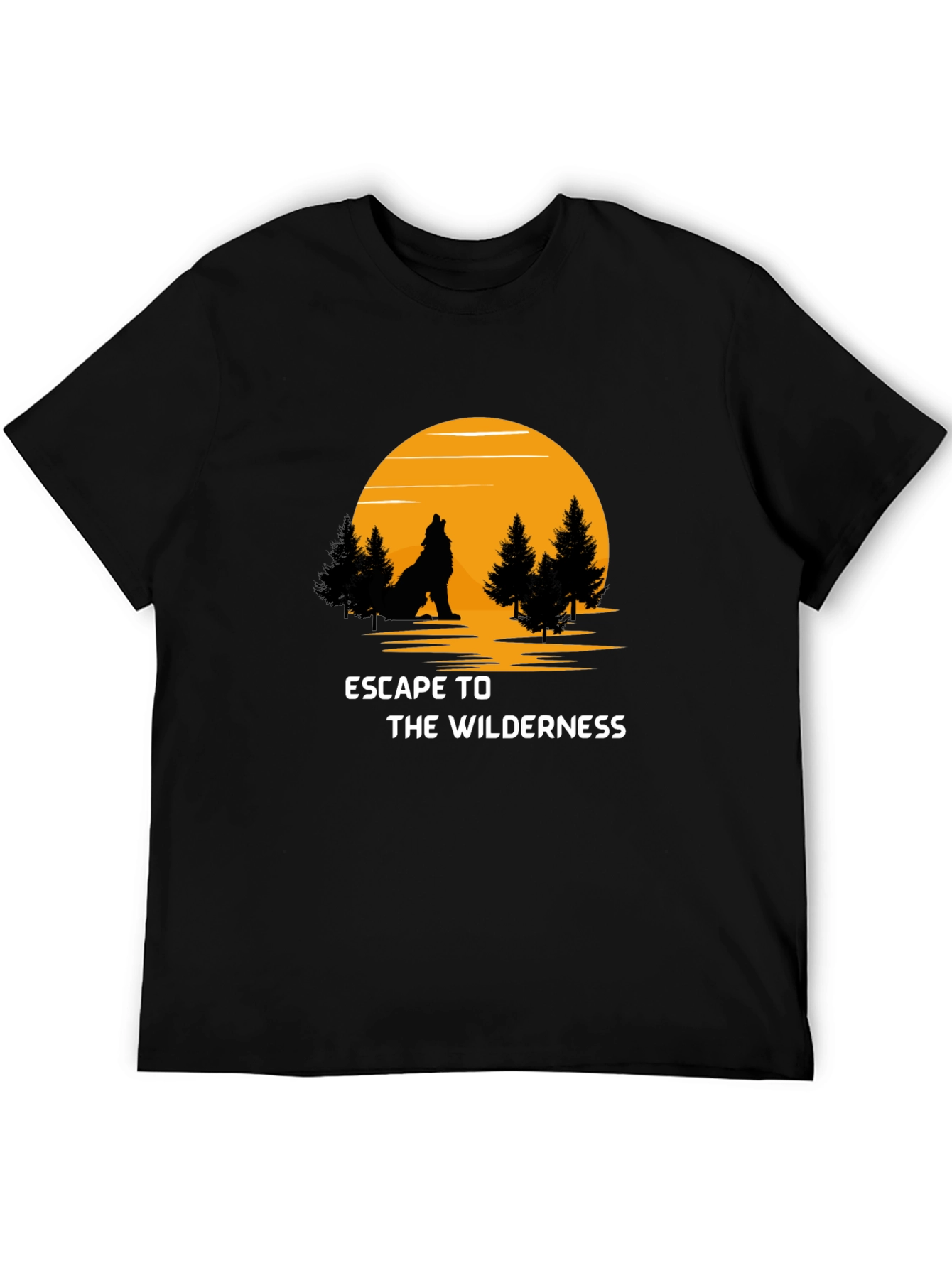 Escape to the Wilderness Black T-Shirt