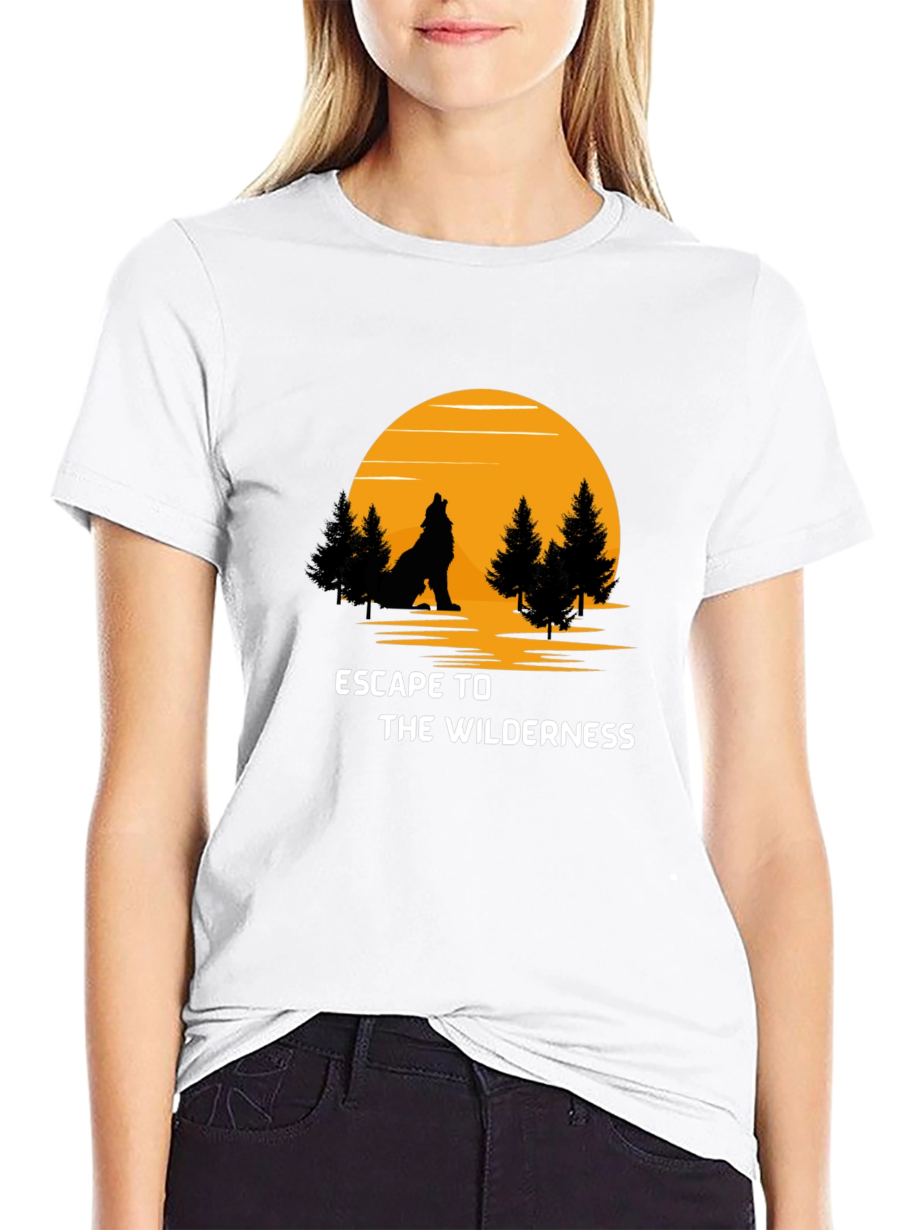 Escape to the Wilderness Black T-Shirt