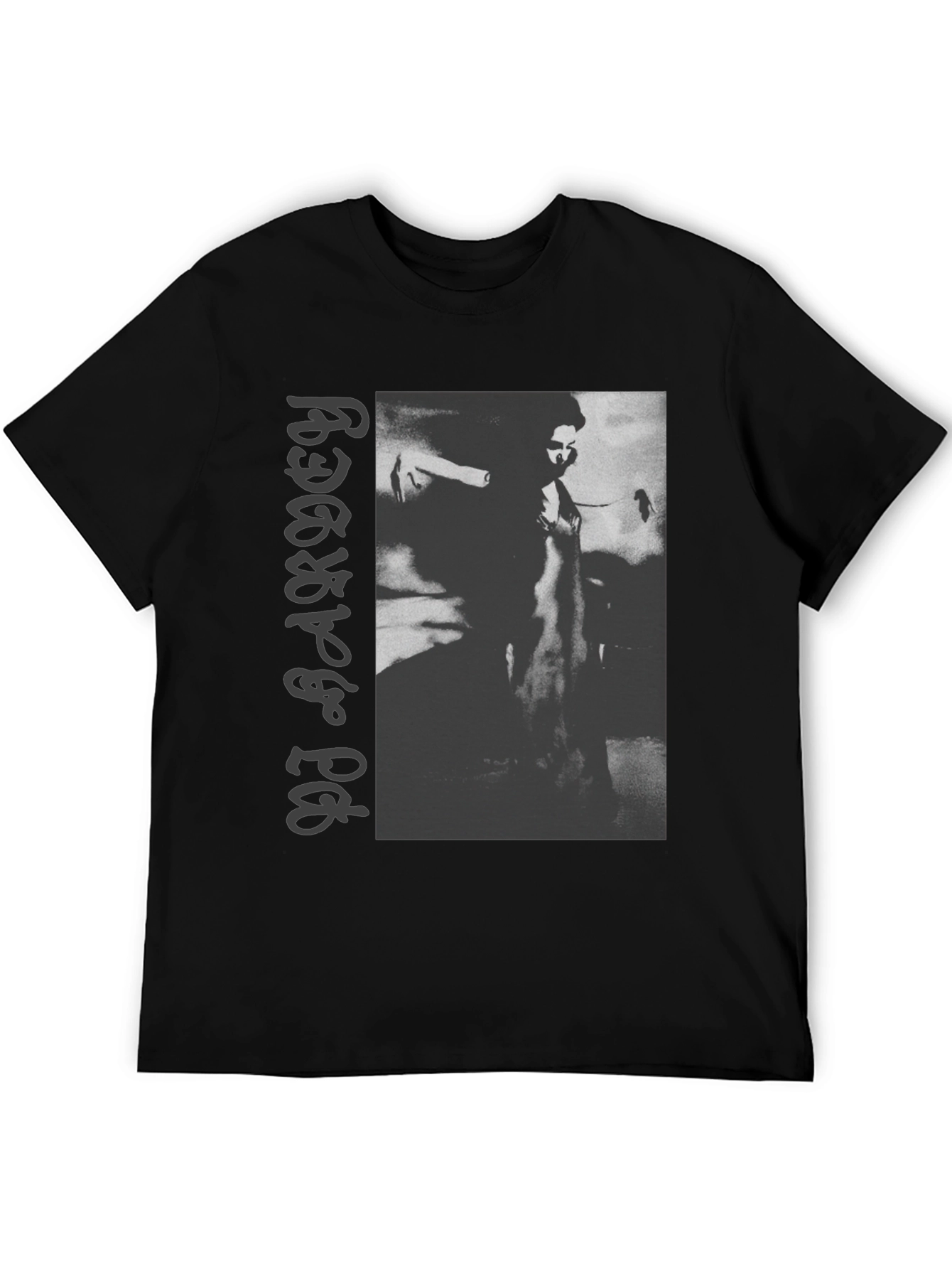 PJ Harvey Graphic Print Black Tee