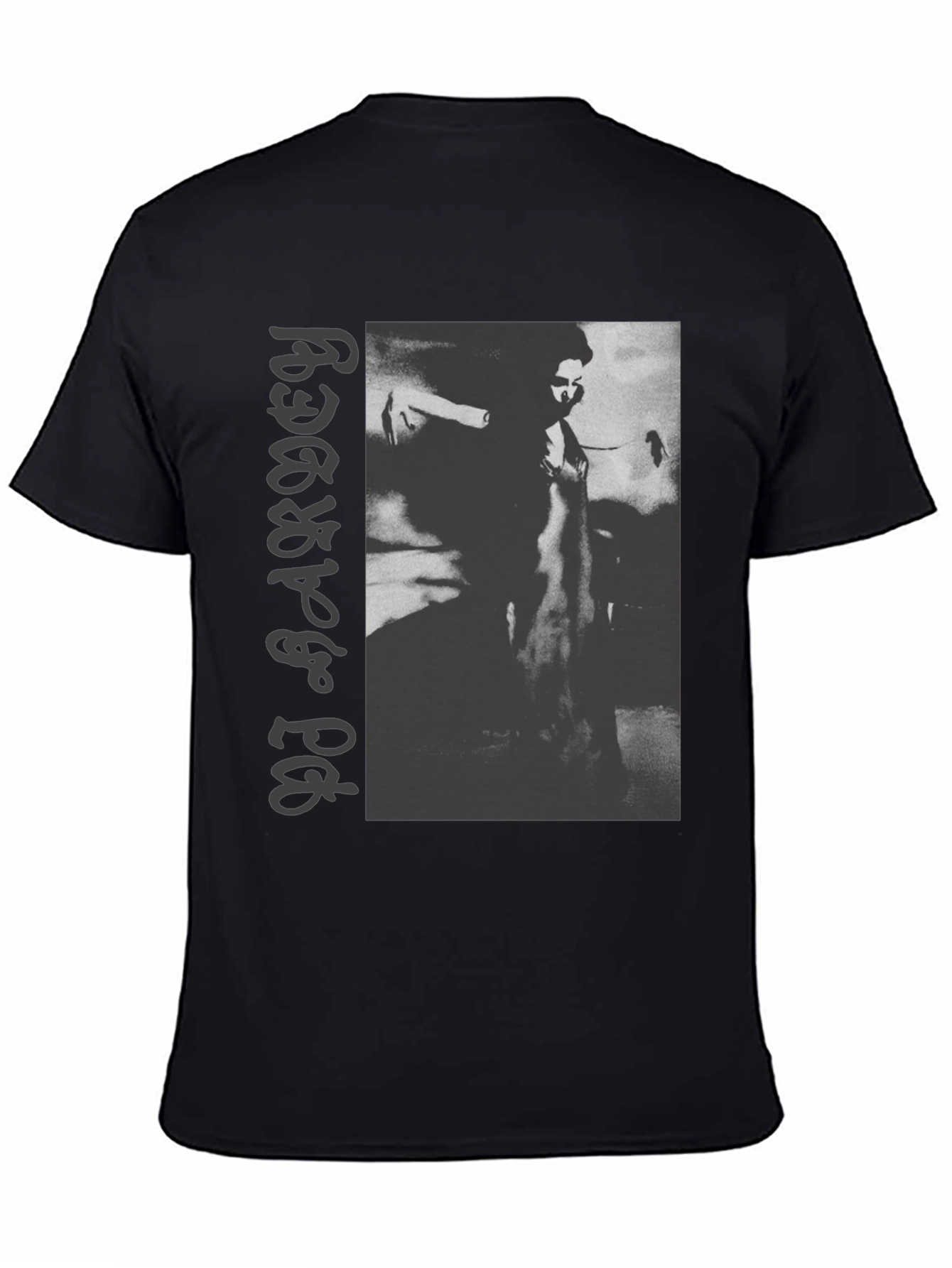PJ Harvey Graphic Print Black Tee
