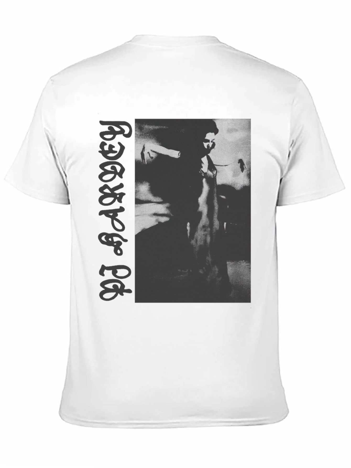 PJ Harvey Graphic Print Black Tee