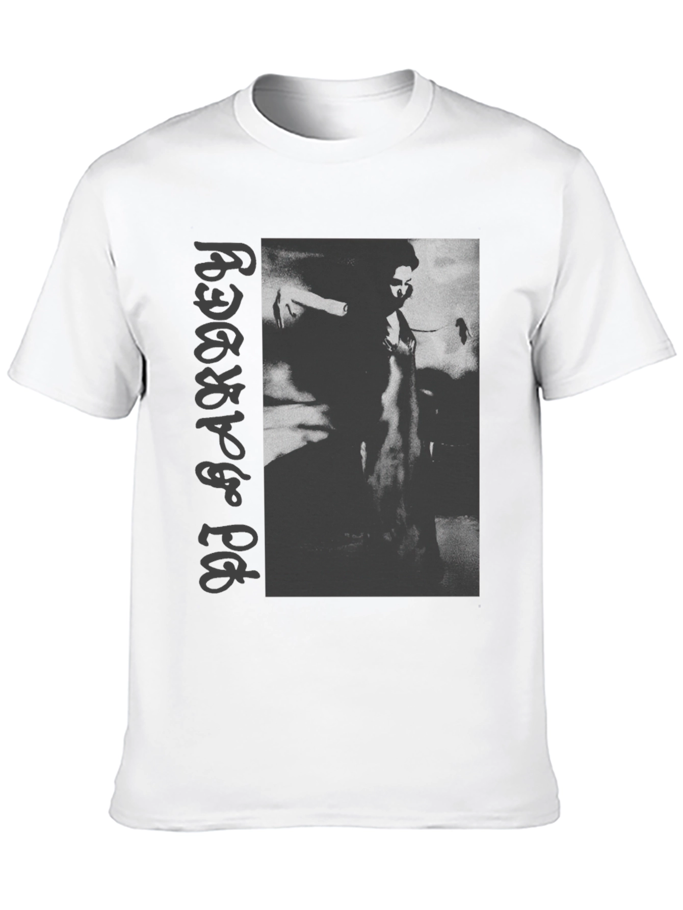 PJ Harvey Graphic Print Black Tee