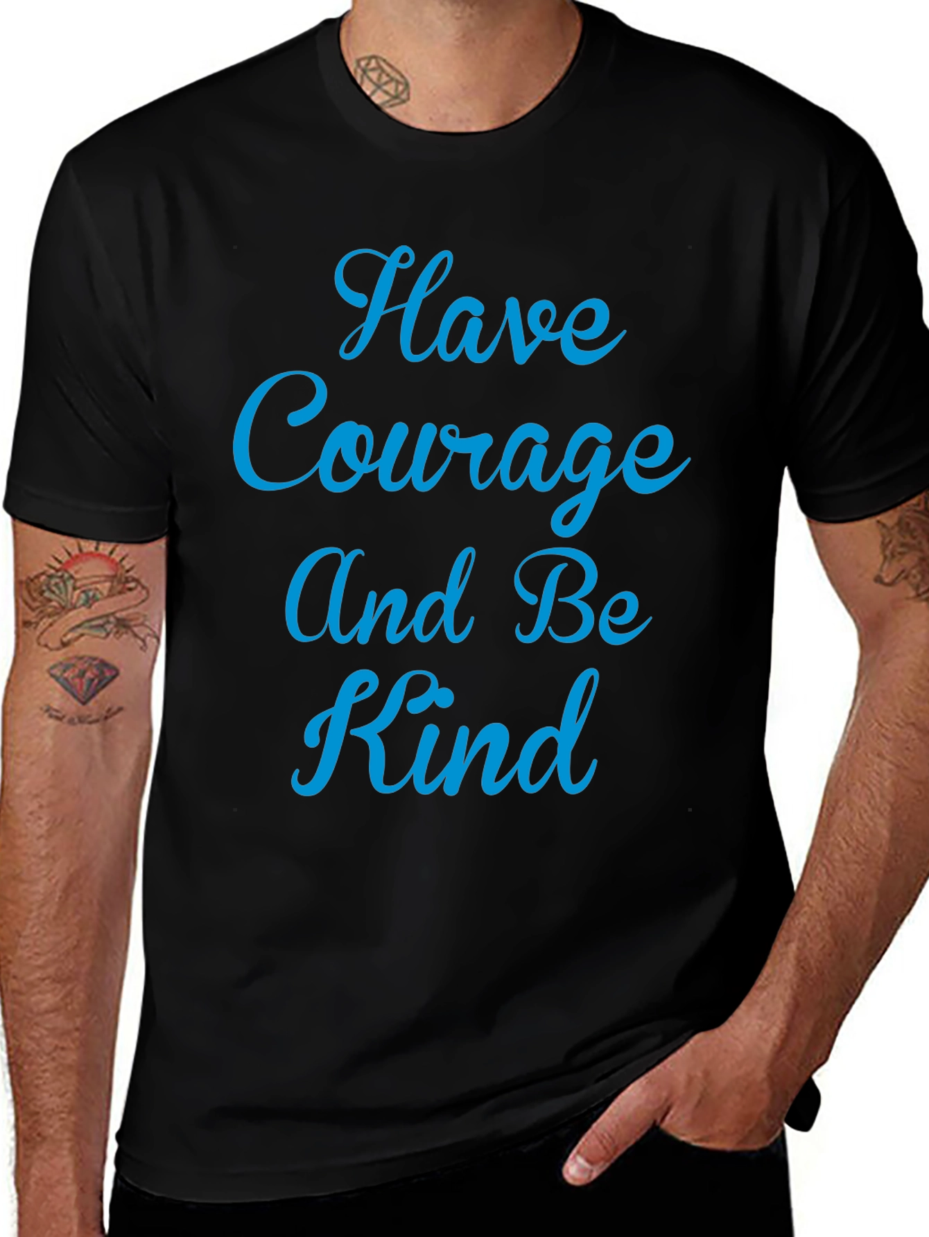 Courage & Kindness Black T-Shirt