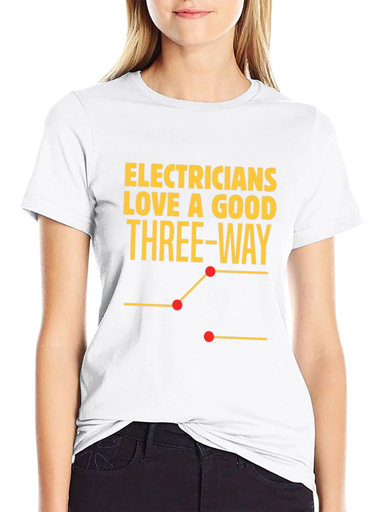 Electrician Three-Way Funny T-Shirt