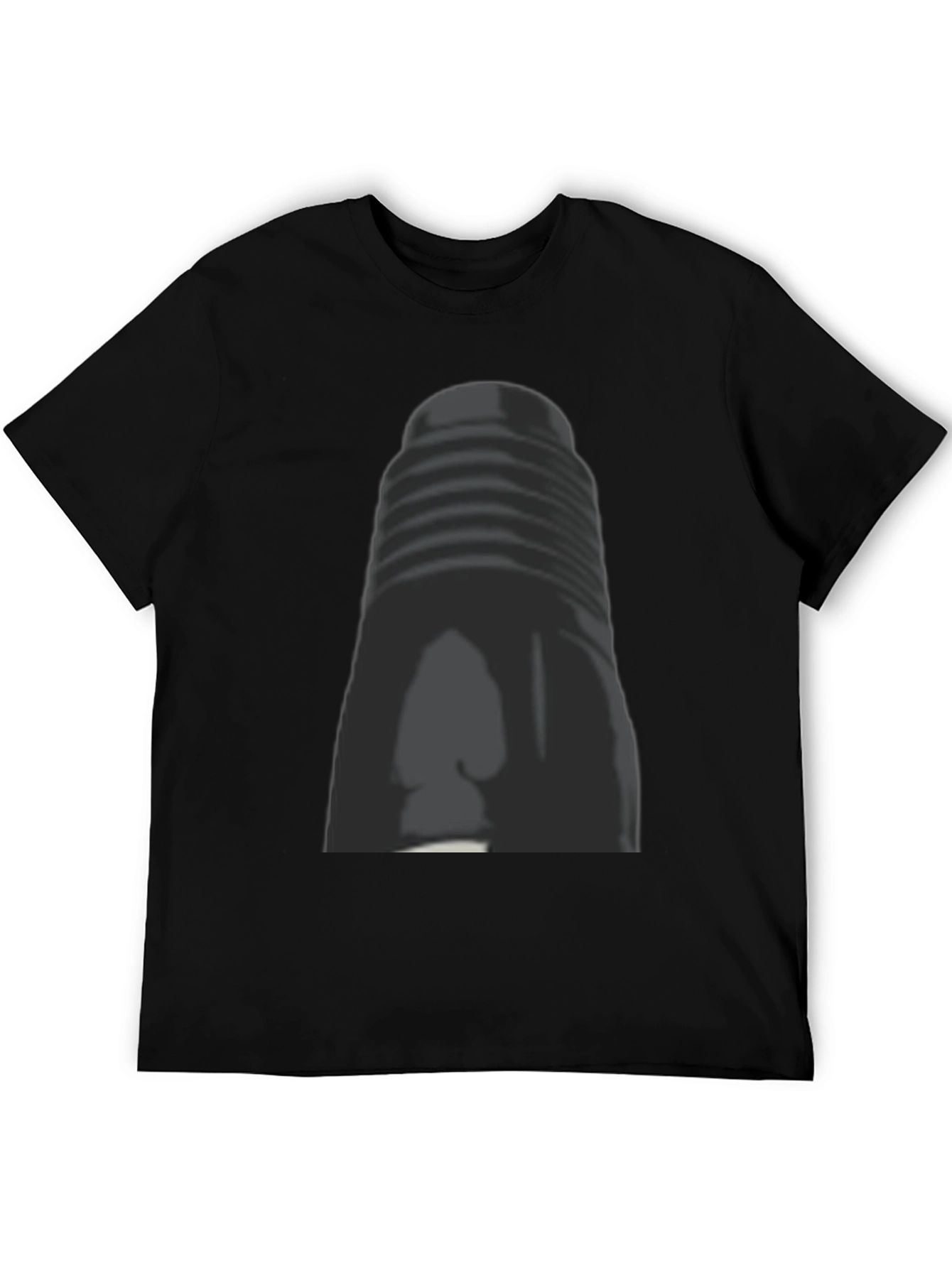 Retro Style Tower Graphic Tee - Classic Black