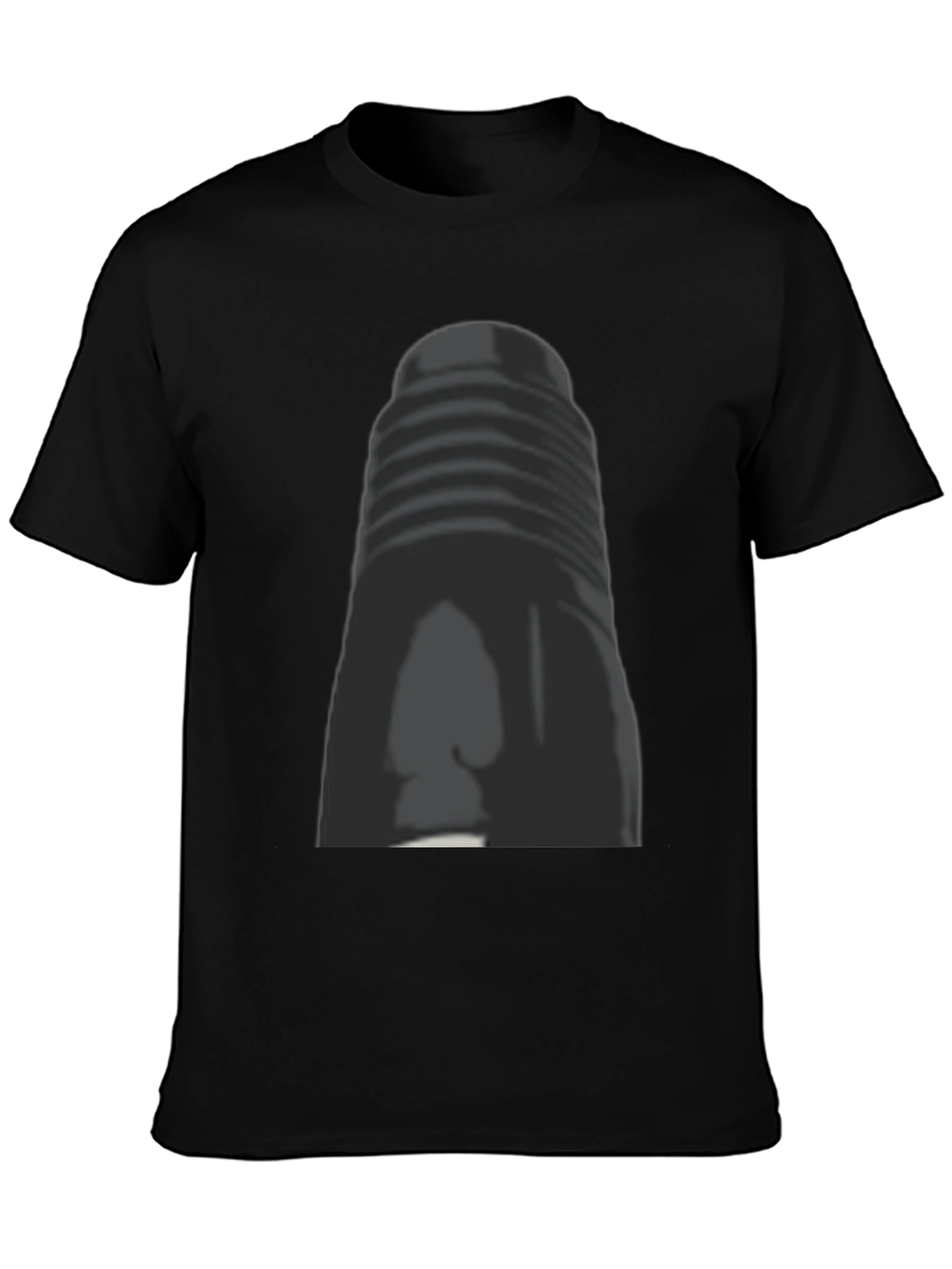Retro Style Tower Graphic Tee - Classic Black