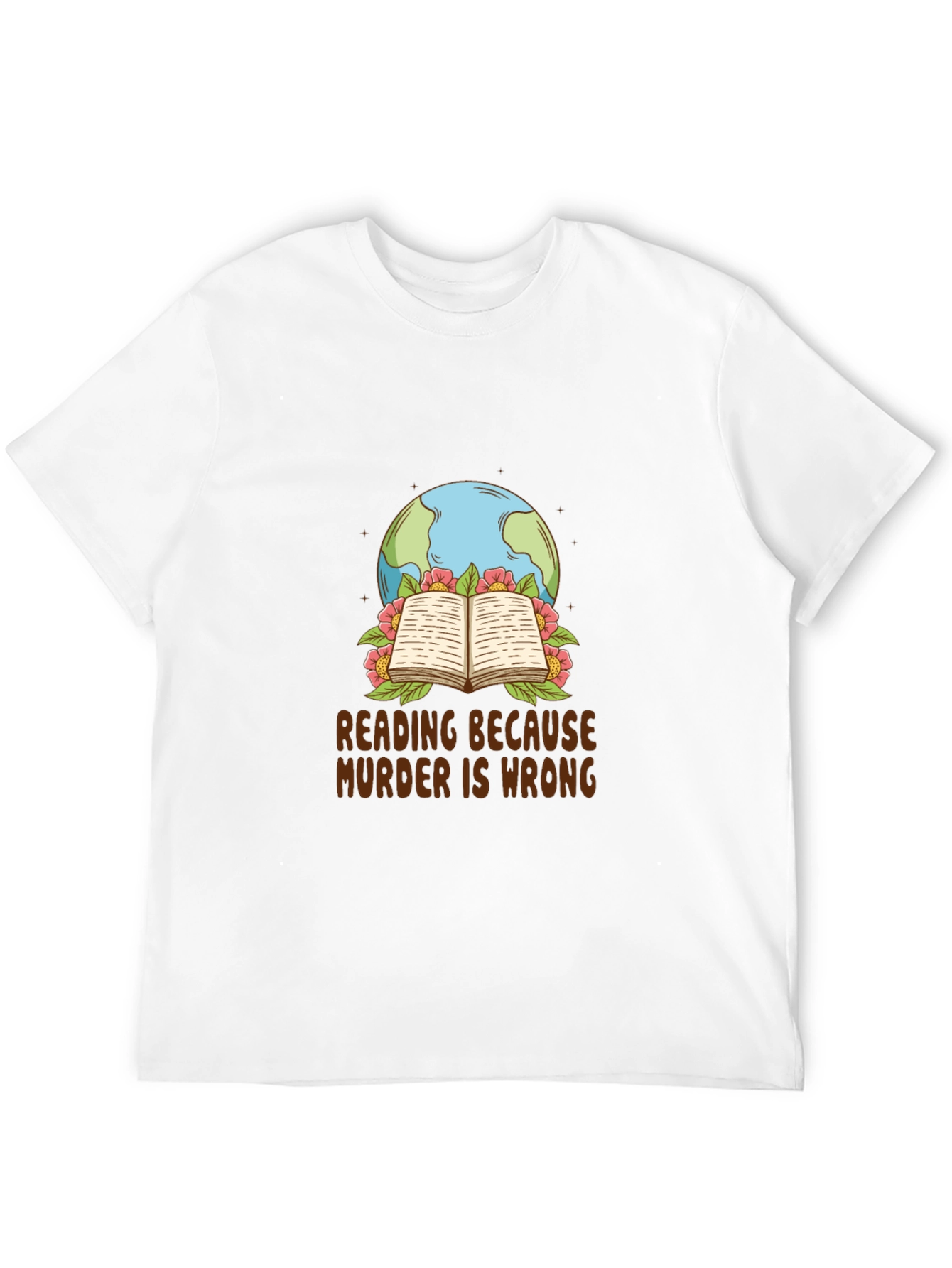 Reading Because Murder is Wrong Graphic Tee