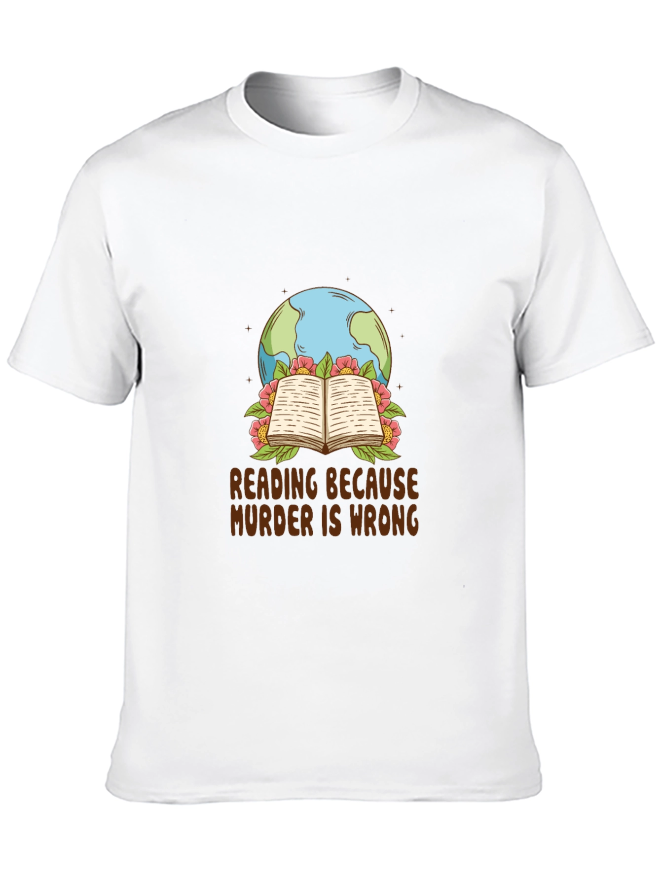 Reading Because Murder is Wrong Graphic Tee