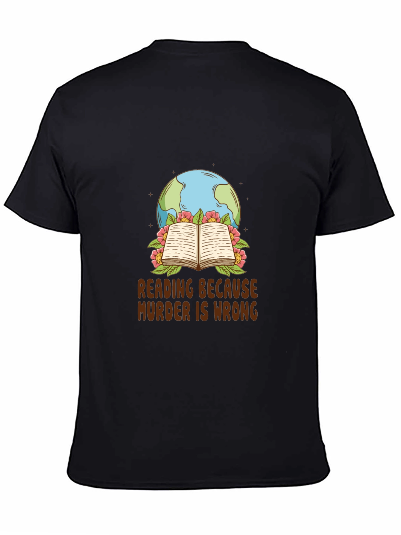 Reading Because Murder is Wrong Graphic Tee