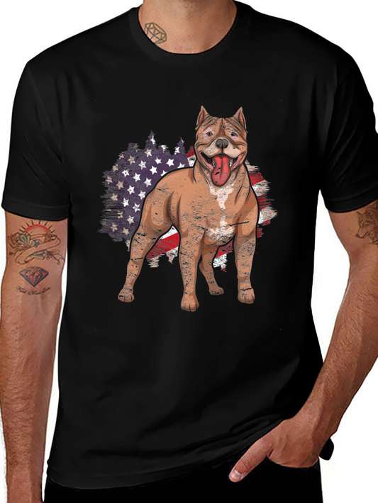 American Pitbull Dog Graphic Tee