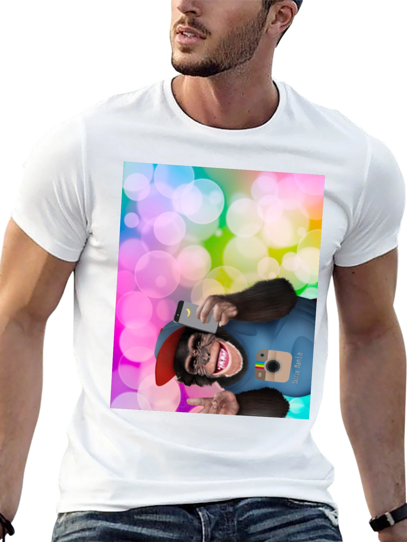 Monkey Selfie Graphic Tee