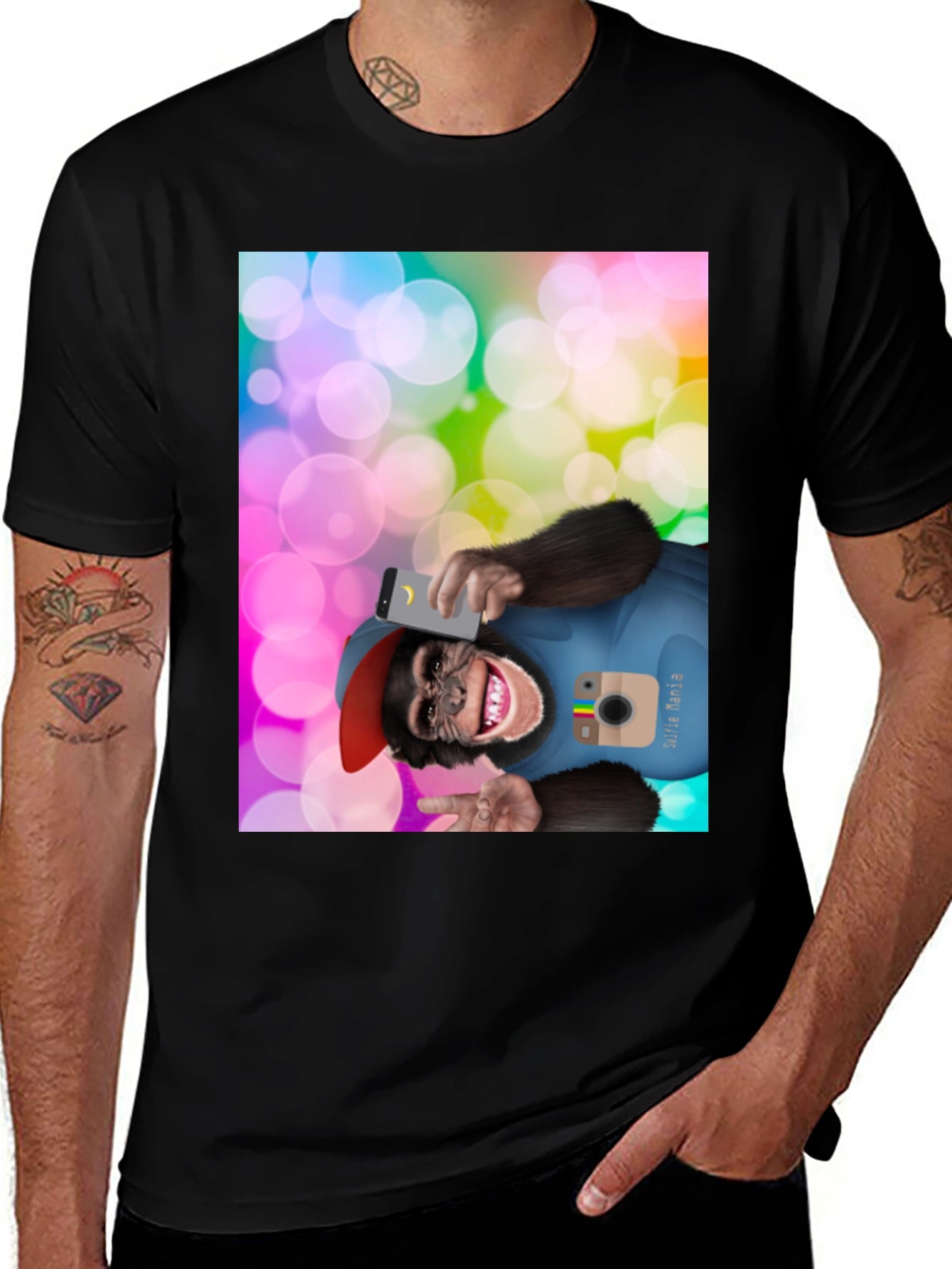 Monkey Selfie Graphic Tee