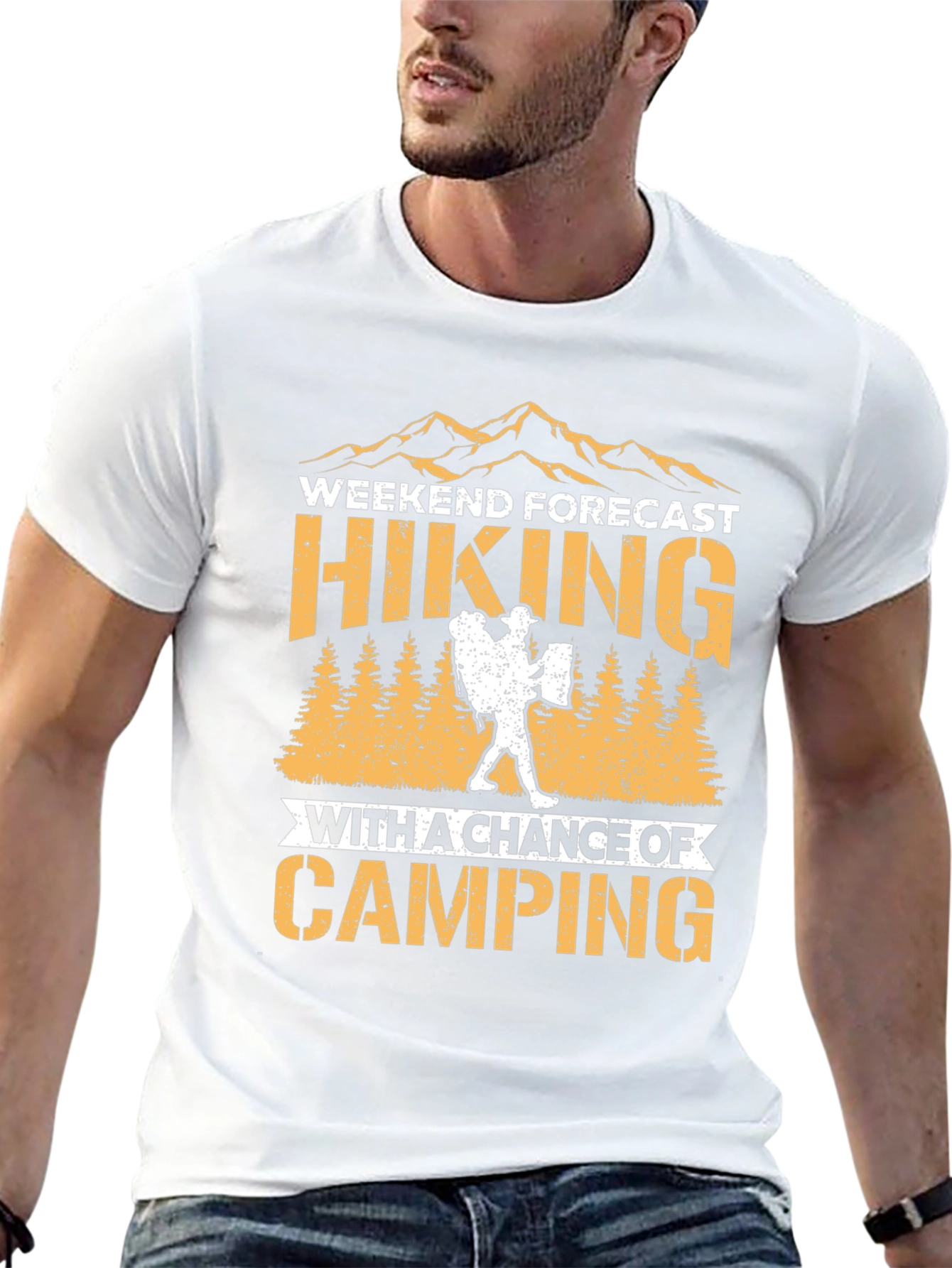 Hiking and Camping Forecast Graphic Tee
