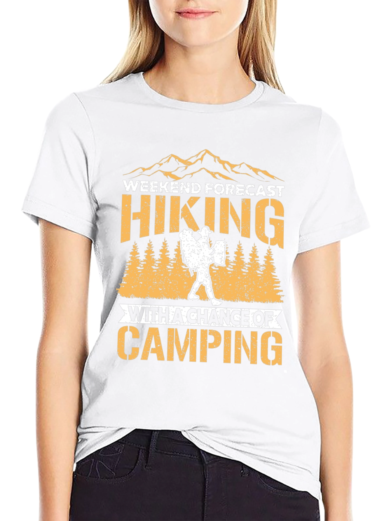 Hiking and Camping Forecast Graphic Tee