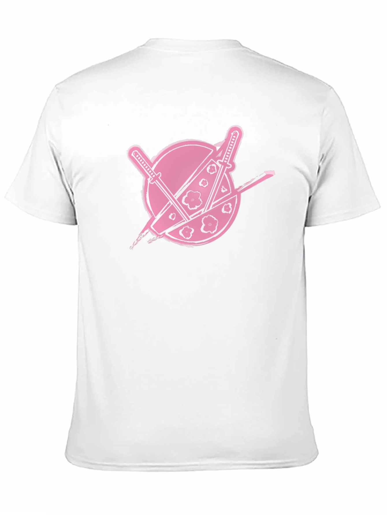 Samurai Pink Logo Black T-Shirt