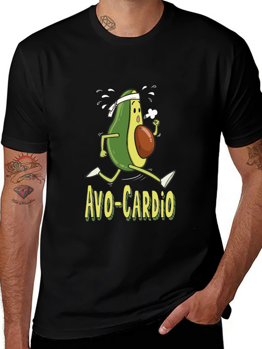 Avo-Cardio T-Shirt Funny Avocado Running Workout Tee