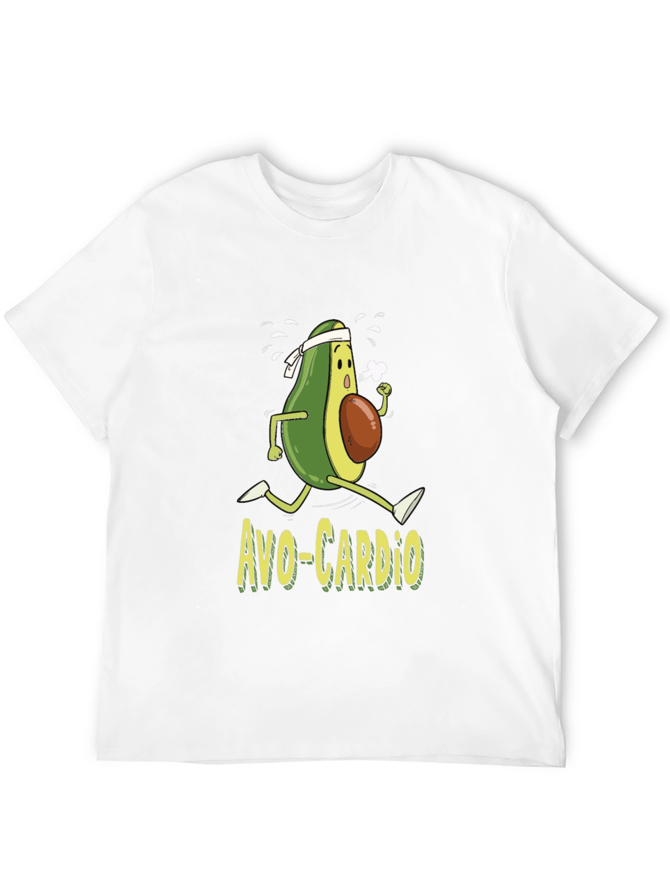 Avo-Cardio T-Shirt Funny Avocado Running Workout Tee