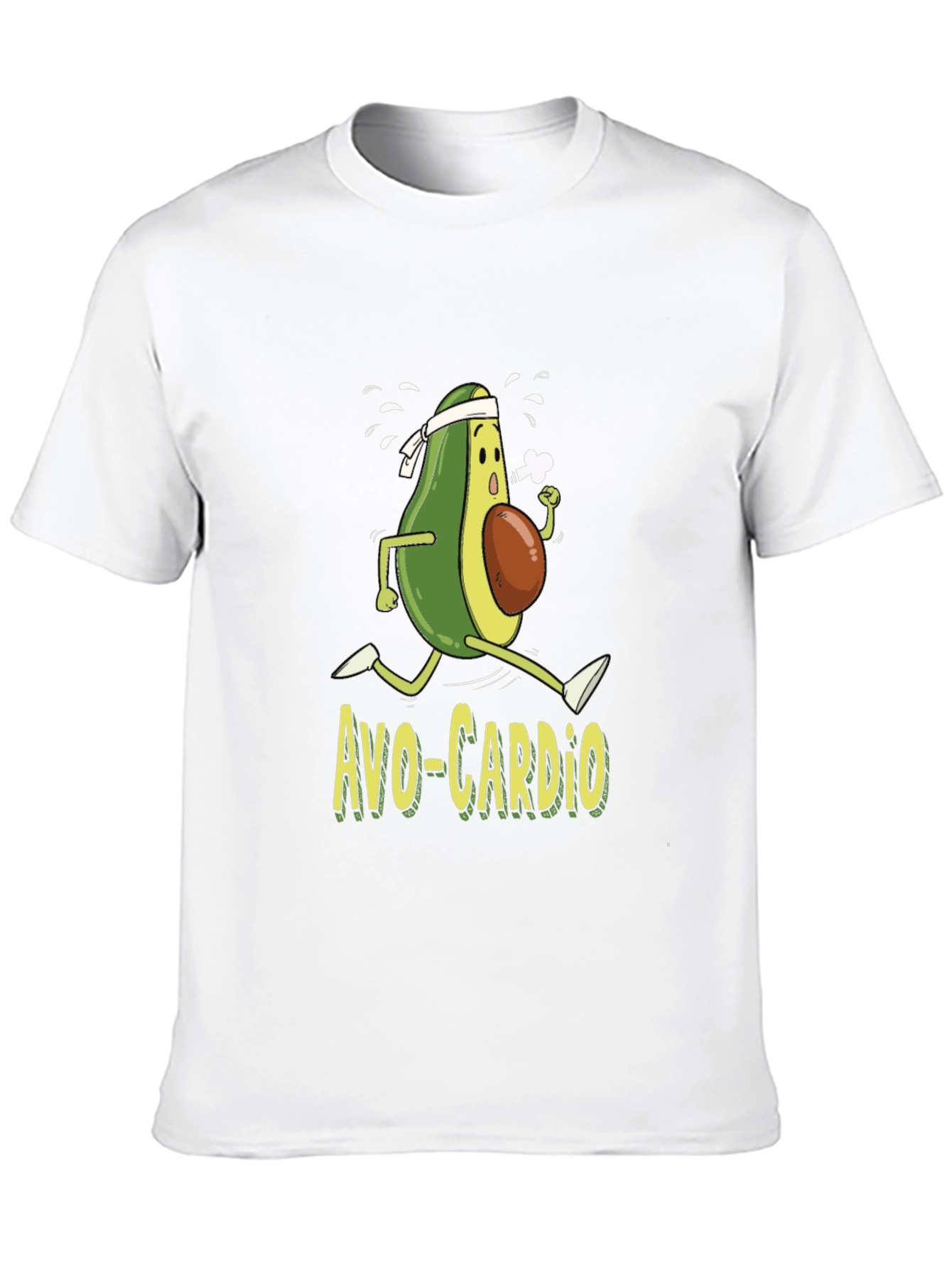 Avo-Cardio T-Shirt Funny Avocado Running Workout Tee