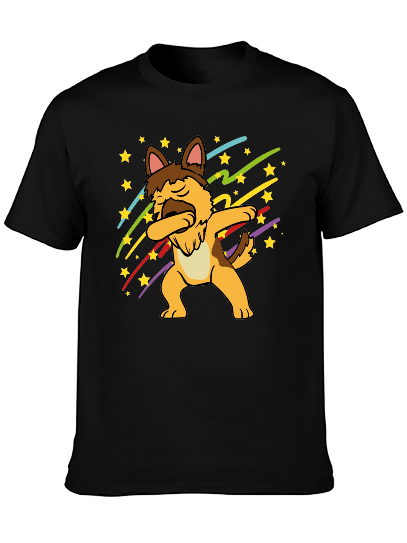 Dabbing German Shepherd Graphic T-Shirt