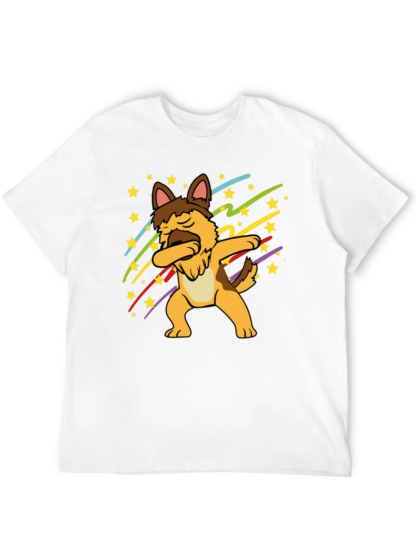 Dabbing German Shepherd Graphic T-Shirt