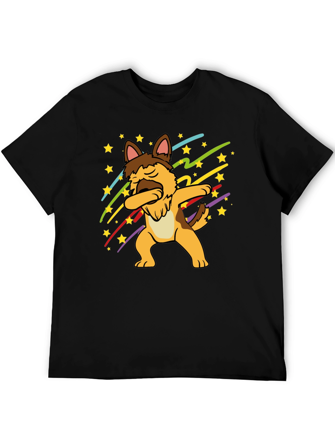 Dabbing German Shepherd Graphic T-Shirt
