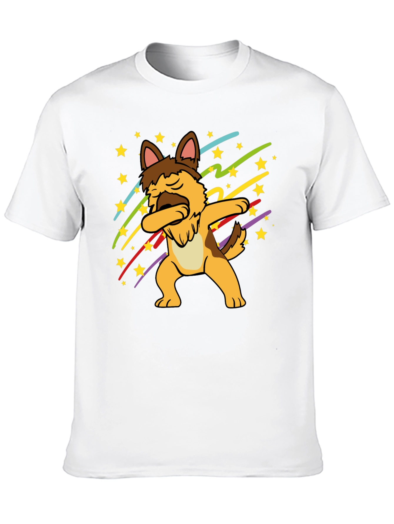 Dabbing German Shepherd Graphic T-Shirt