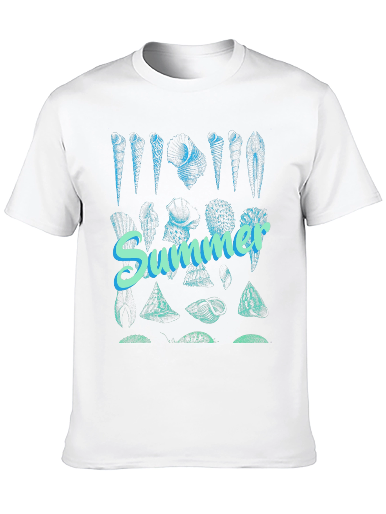 Summer Seashells Graphic Tee - Black