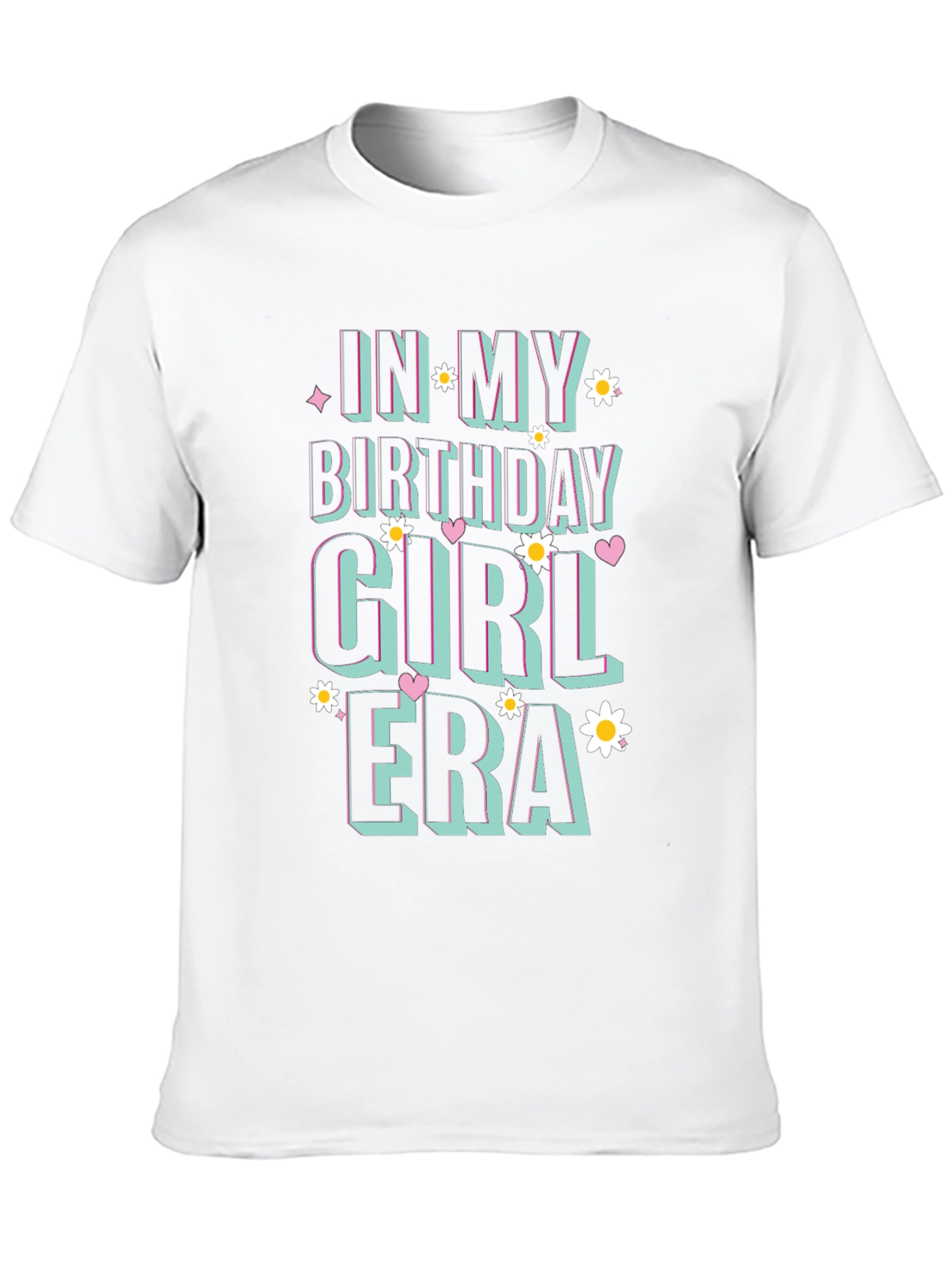 Birthday Girl Era Black Graphic T-Shirt