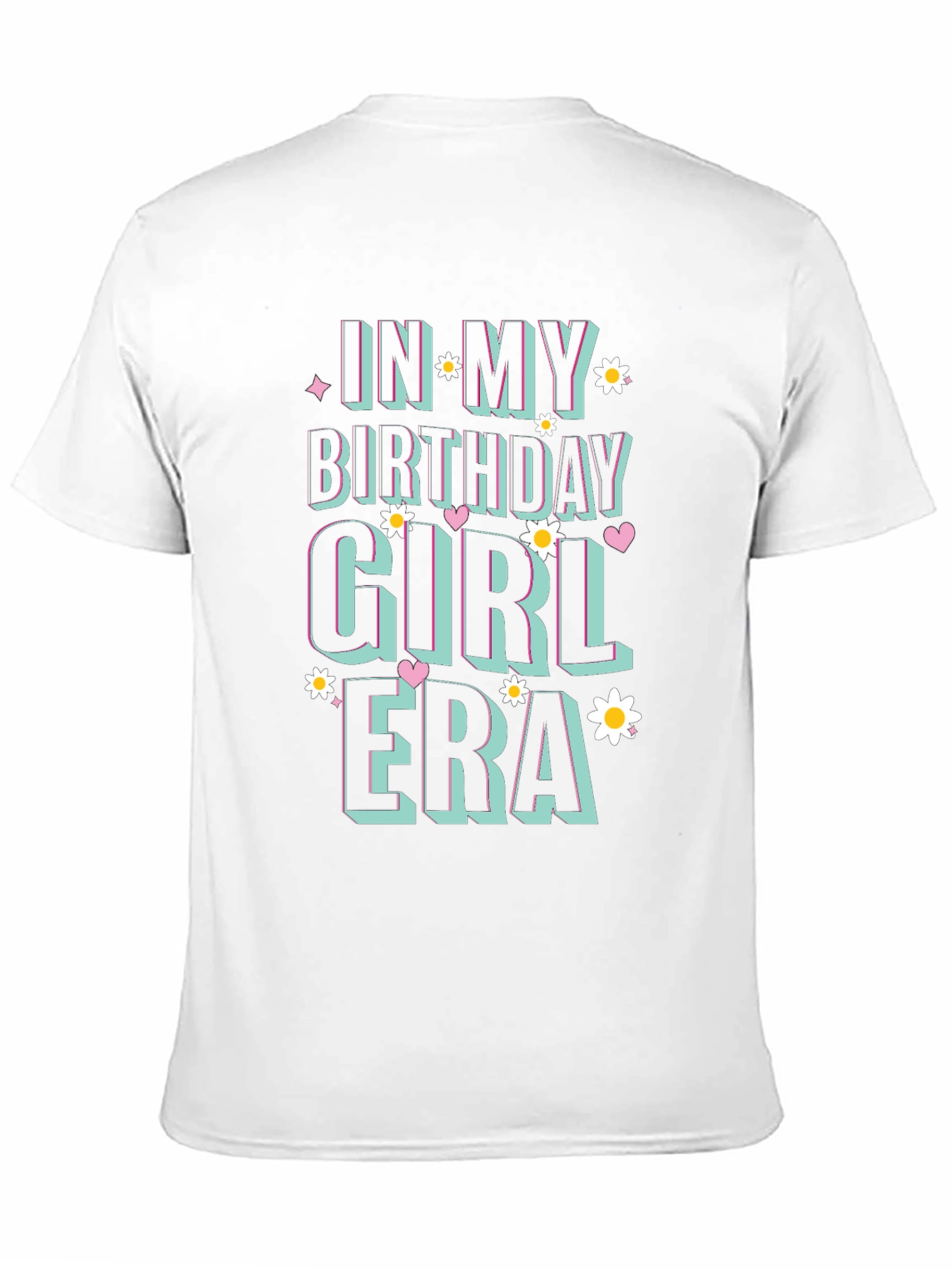 Birthday Girl Era Black Graphic T-Shirt