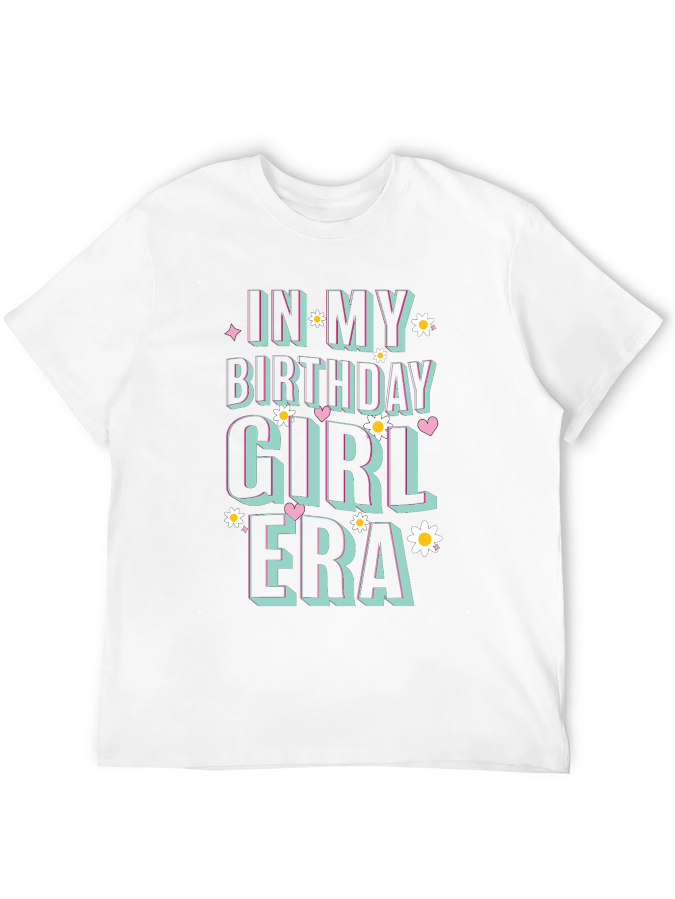 Birthday Girl Era Black Graphic T-Shirt