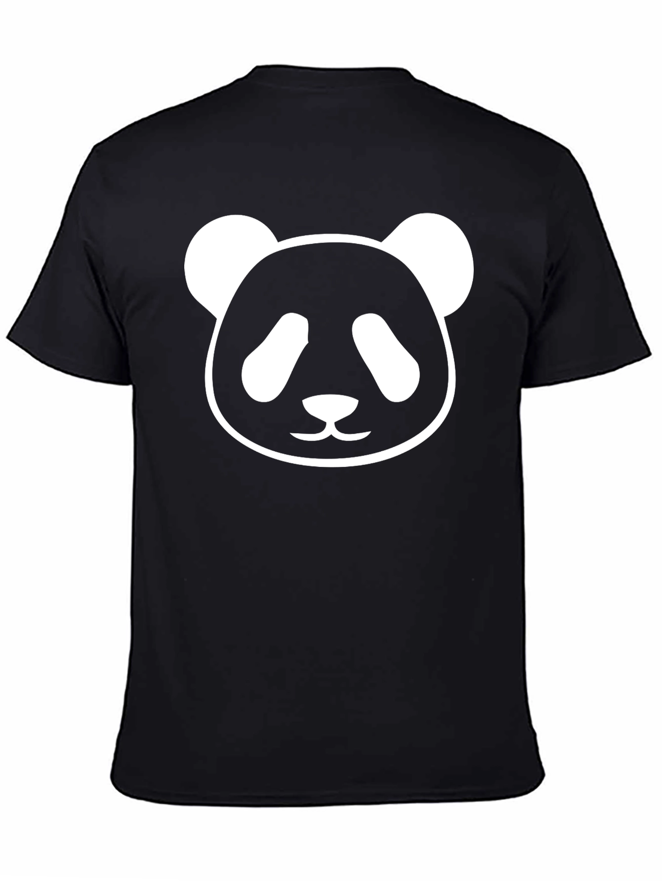 Panda Face Graphic Tee - Soft Cotton Casual Wear