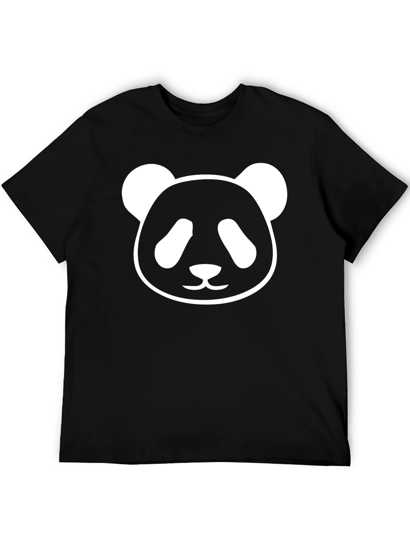 Panda Face Graphic Tee - Soft Cotton Casual Wear